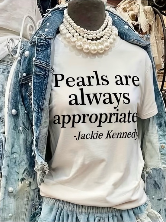 Tops - Graphic Statement Tee — Pearls Are Always Appropriate